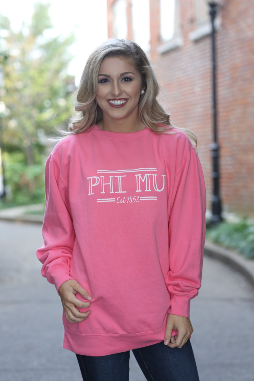 Phi Mu Comfort Color Crewneck 