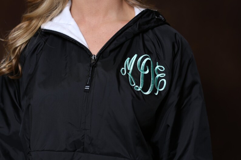Monogrammed Rain Jacket Personalized Bridesmaids Giftsadult Etsy