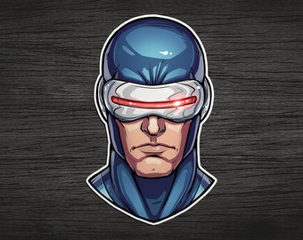 Xmen Cyclops Sticker! vinyl sticker waterproof decal for water bottle sticker for laptop decal notebook sticker xmen comic sticker gift