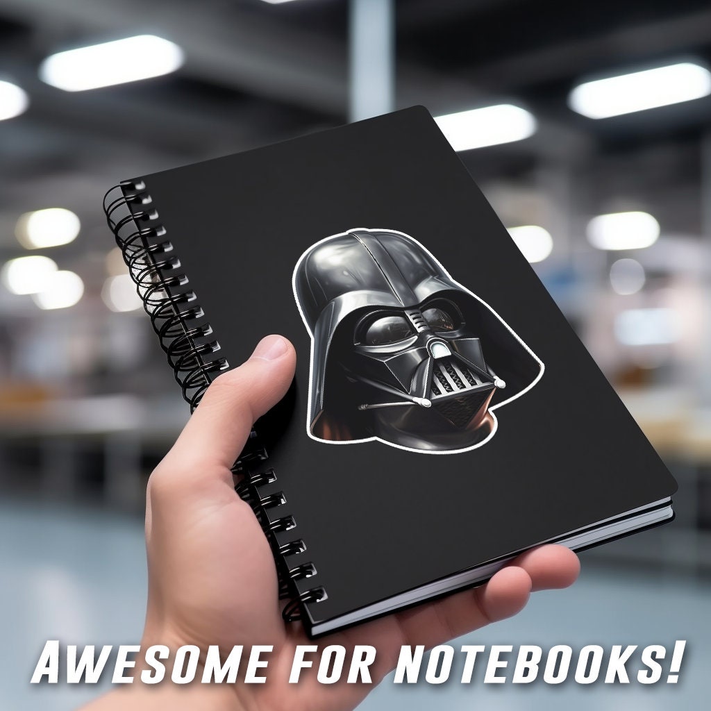 Vader Text Sticker Darth Vader Sticker! Premium Vinyl Waterproof Sticker Gift Him Her ...