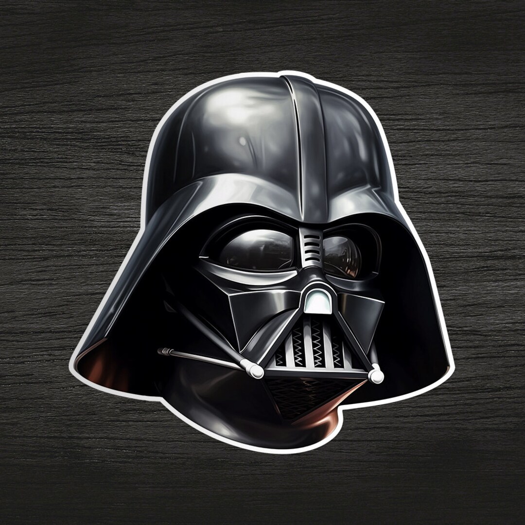 Darth Vader Sticker Premium Vinyl Waterproof Sticker. Gift for Him