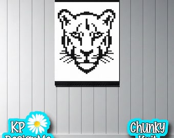 Black Panther Blanket Pattern for Chunky Finger Knit (Digital Download)