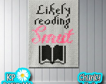 Likely Reading Smut Chunky Knit Blanket Pattern (Digital Download)
