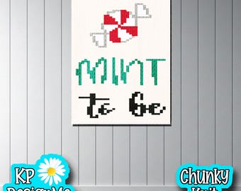 Mint (Meant) to Be Blanket Pattern: Chunky Finger Knit (Digital Download)