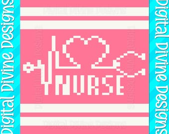 Nurse Heartbeat Blanket Pattern: Chunky Finger Knit Design (Digital Download)