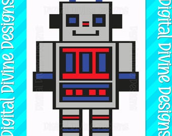Robot Blanket Pattern: Chunky Finger Knit (Digital Download)