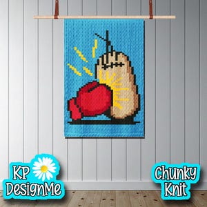 Boxing Chunky Knit Blanket Pattern (Digital Download)