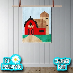 Barn Blanket Pattern: Chunky Finger Knit Design (Digital Download)
