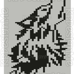 Howling Wolf Chunky Knit Blanket Pattern (Digital Download)