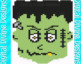 Franky Frankenstein Blanket Pattern: Chunky Finger Knit (Digital Download)