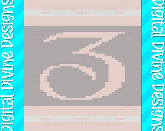 Chunky Knit Blanket Pattern: Personalized Letter Z (Digital Download)