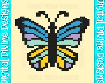 Butterfly 2 Blanket Pattern: Chunky Finger Knit (Digital Download)