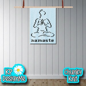 Namaste Blanket Pattern: Chunky Finger Knit (Digital Download)