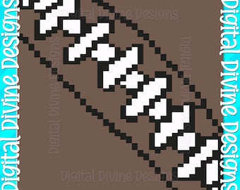 Modello per coperta da football: disegno lavorato a maglia grossa (download digitale)