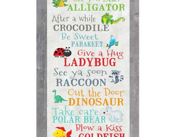 Nursery Wall Art – See You Later Alligator – Cute Animal Picture – Baby Shower Gift – Kids Room Decor