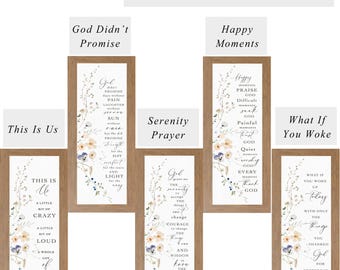 Christian Encouragement Wall Art – Framed Inspirational Faith Decor