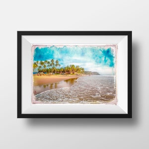 India Photo Print Kerala Color - Varkala Beach Tropics Poster Travel Notebook Photography Wall Art Home Decor
