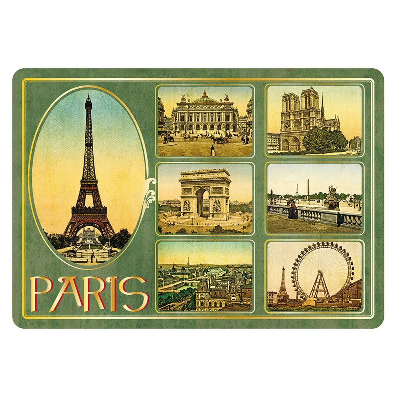 Lot de 10 ou 20 cartes postales Paris Vintage Visuels Rétro des Monuments de Paris Tour Eiffel 1900 Image d'antan Exposition Universelle image 8