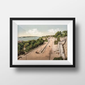 Foto britany brest-la rade imagem restaurada antiga poster vintage retro fotografia cartaz lembrança decoração de parede lembrança