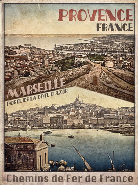 Marseille, porte de l'Afrique du nord – Vintagraph Art