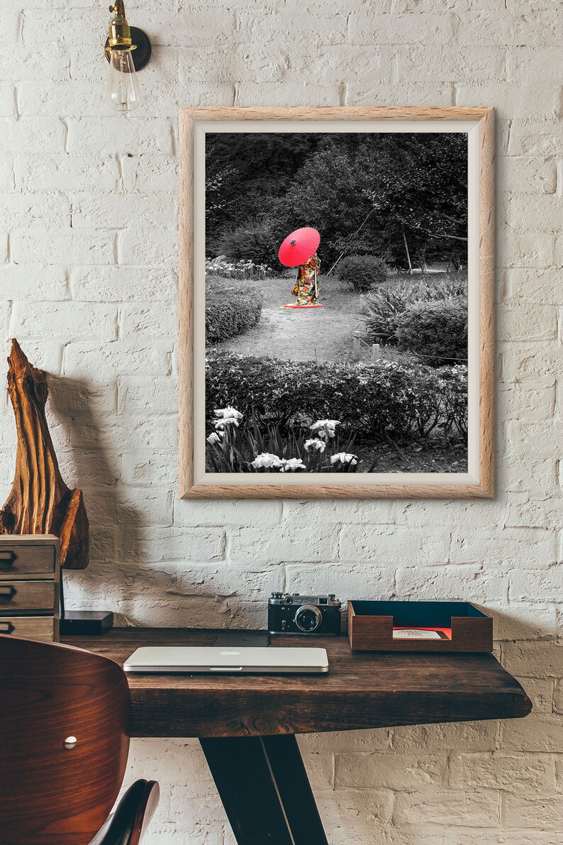Tokyo Photo Fine Art Print Japan Black And White Japanese Traditional Wedding Costume Red Umbrella Photography Poster Japan Wall Art Art Collectibles Photography Delage Com Br