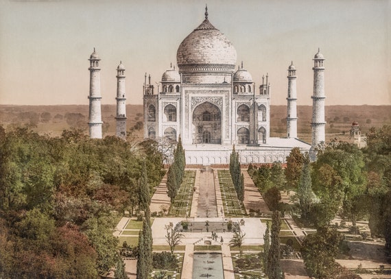 Poster Taj Mahal India – Stampa Artistica Su Carta Lucida 150g, Made In France, 100% Lavabile