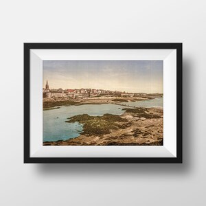 Foto Brittany Saint-Malo - Imagem Antiga Impressão Pôster The Remparts Fotografia Lembrança Decoração de Parede
