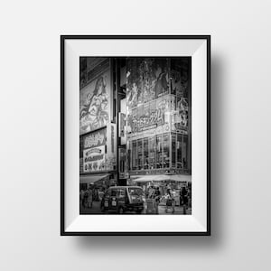 Black and White Photo Tokyo - Japan Akihabara Electric city Photography Street Scene Image Poster Wall Art