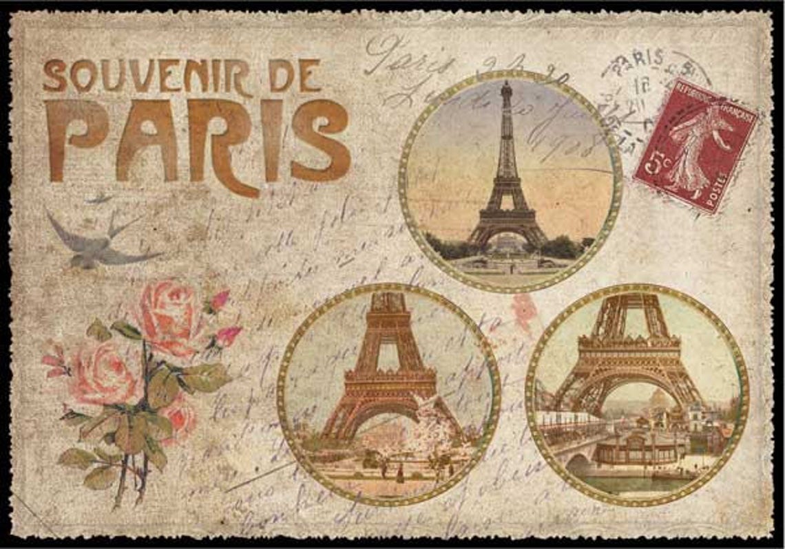 Lot de 50 Cartes Postales Paris Vintage des visuels Rétro Etsy France