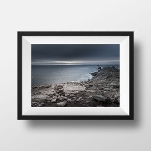 Foto Brittany Pointe du Raz - Fotografia colorida Finistère Litoral Fotografia Poster de viagem Decoração de parede
