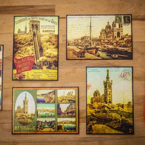 Lotto di 20 cartoline Marsiglia Vintage - Immagini di Marsiglia Provenza nel 1900 Vecchie Carte Immagine della Francia Porto Vecchio Notre Dame