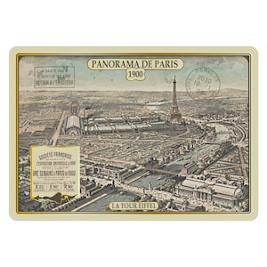 Lot de 10 ou 20 cartes postales Paris Vintage Visuels Rétro des Monuments de Paris Tour Eiffel 1900 Image d'antan Exposition Universelle image 2