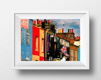 Fine Art Print of London - Camden Town London Doc Martens Street Color Photo View Picture Wall Art Poster