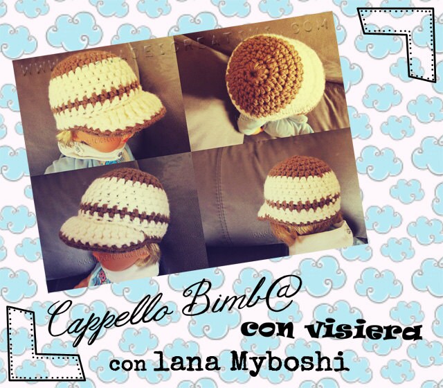 Pattern Uncinetto: cappello Con Visiera per Bimbi Con | Etsy Ireland