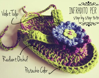 Pattern Uncinetto: "Infradito Bimbo Unisex" (Tutorial Step by Step)