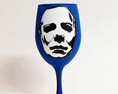 Horror Movie Villain Inspired Hand Painted Wine Glass