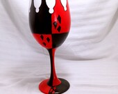 Vixen inspired Hand Painted Wine Glass.