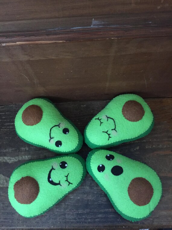 kawaii avocado plush
