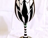 Horror Movie inspired hand painted wine glass.