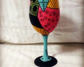 Cartoon Movie Inspired Hand Painted Wine Glass