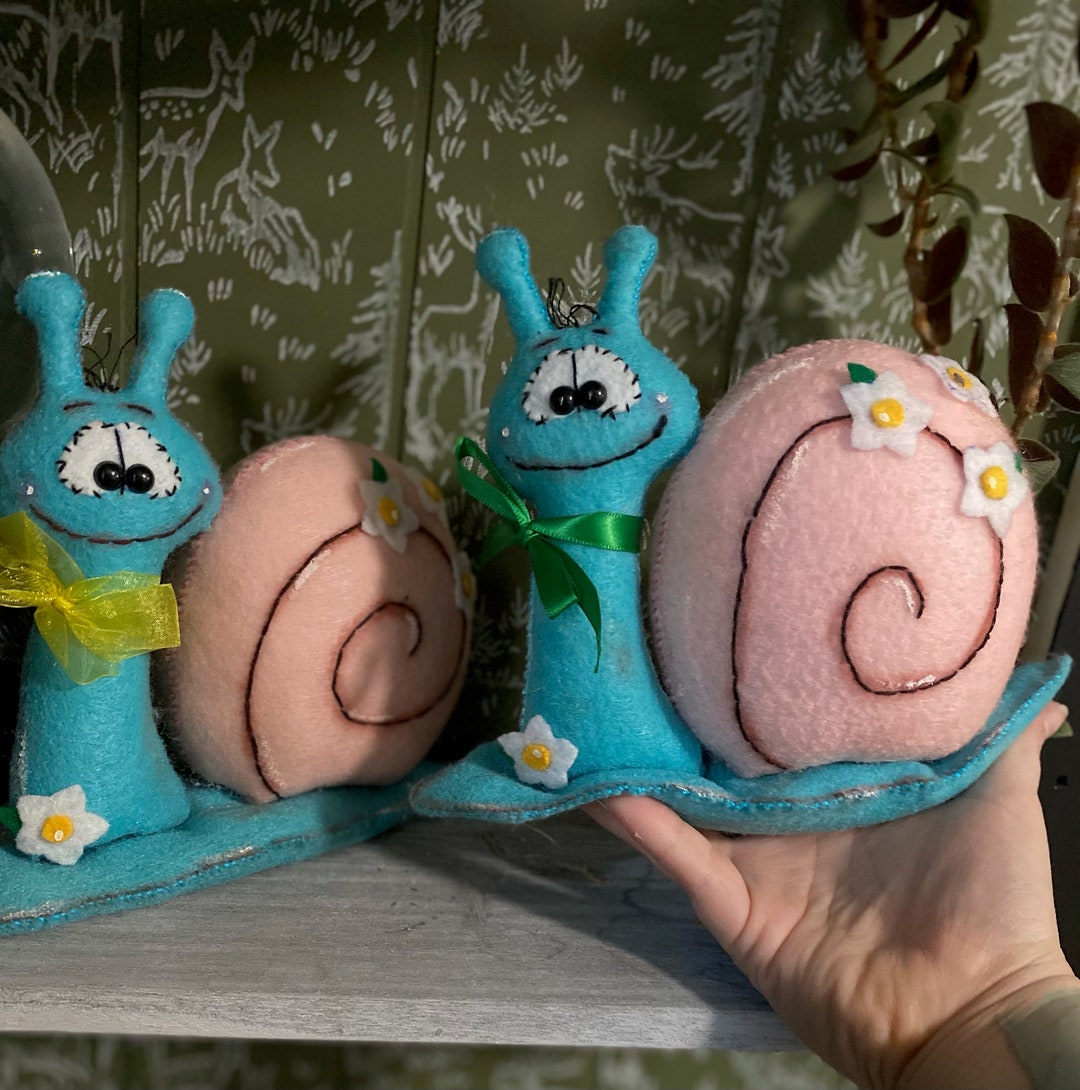 Springtail Plush Spring Snail Felt Plush - Etsy
