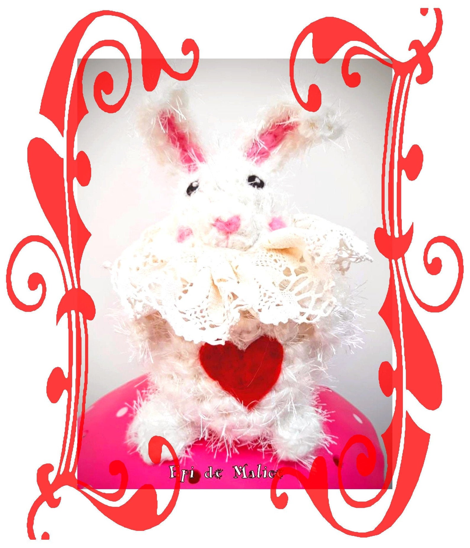 Peluche Lapin Blanc Alice au Pays des Merveilles poupée  Etsy