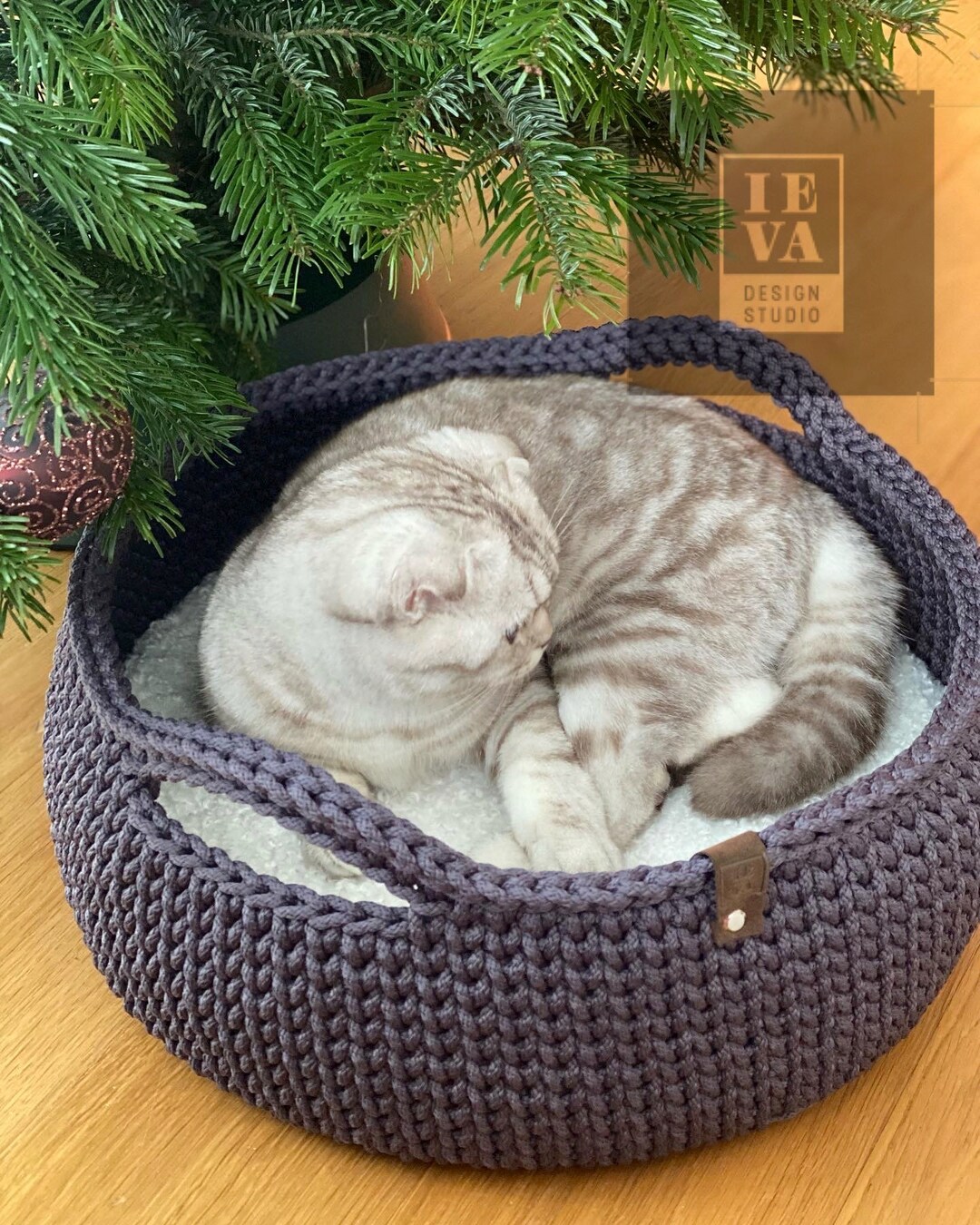 Cat Bed. Cat House. Cats Cots. Puppy Bed. Crochet Cat Bed. Pet Etsy