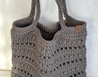Crochet tote bag/handbag, Handmade crochet tote bag, Scandinavian style crochet tote bag, Crochet handbag, Shopping bag