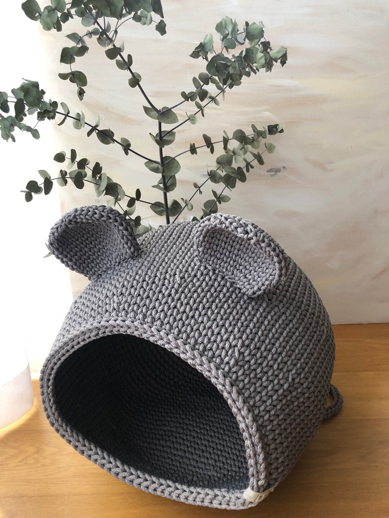 Crochet cat bed, Cat bed, cat cave, Pet Houses, Pet bed, image 4