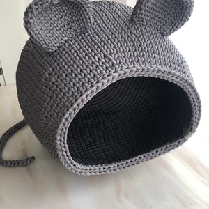 Crochet cat bed, Cat bed, cat cave, Pet Houses, Pet bed, image 6