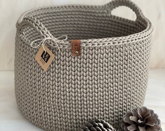 Basket storage, Crochet basket