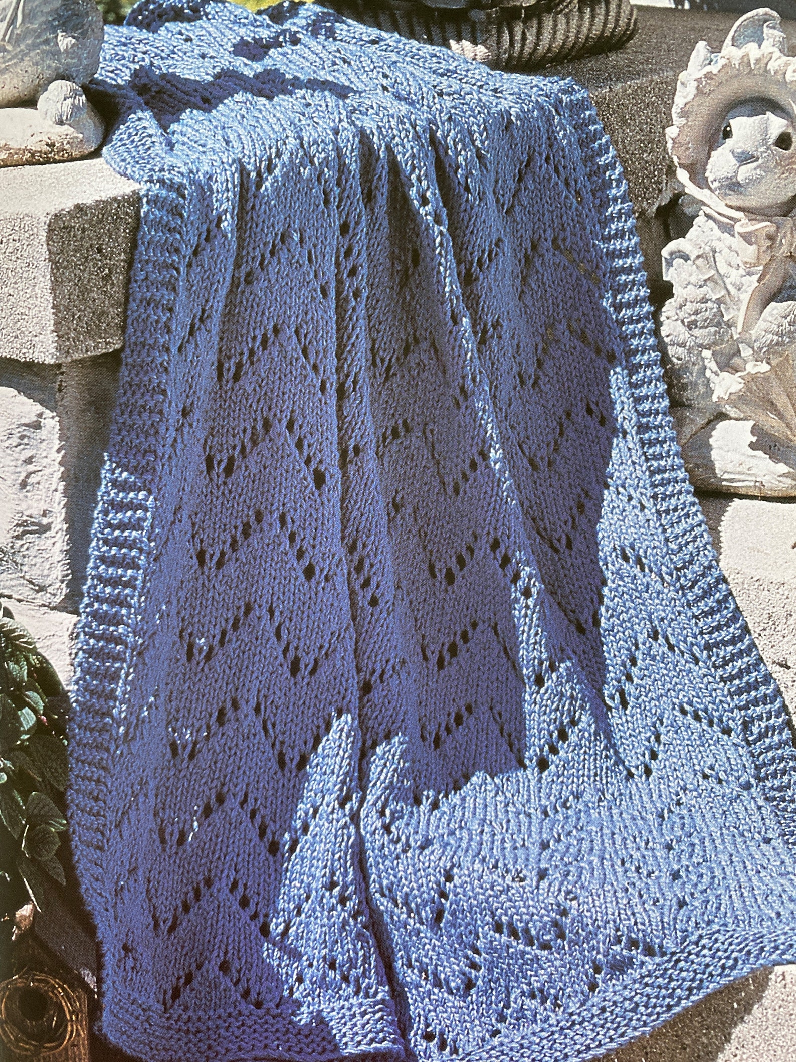 Knitting Patterns for Big Needle Afghans and Throws 15 Etsy