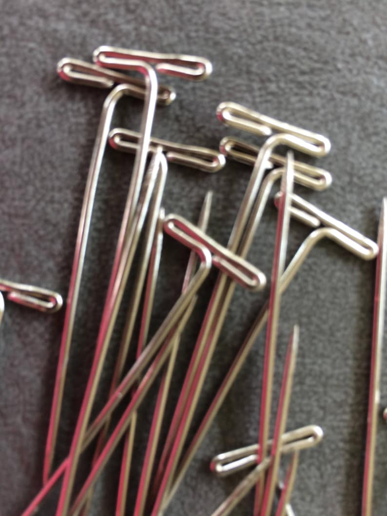 Blocking Pins TPins Package of 30 Stainless Steel Coated Etsy
