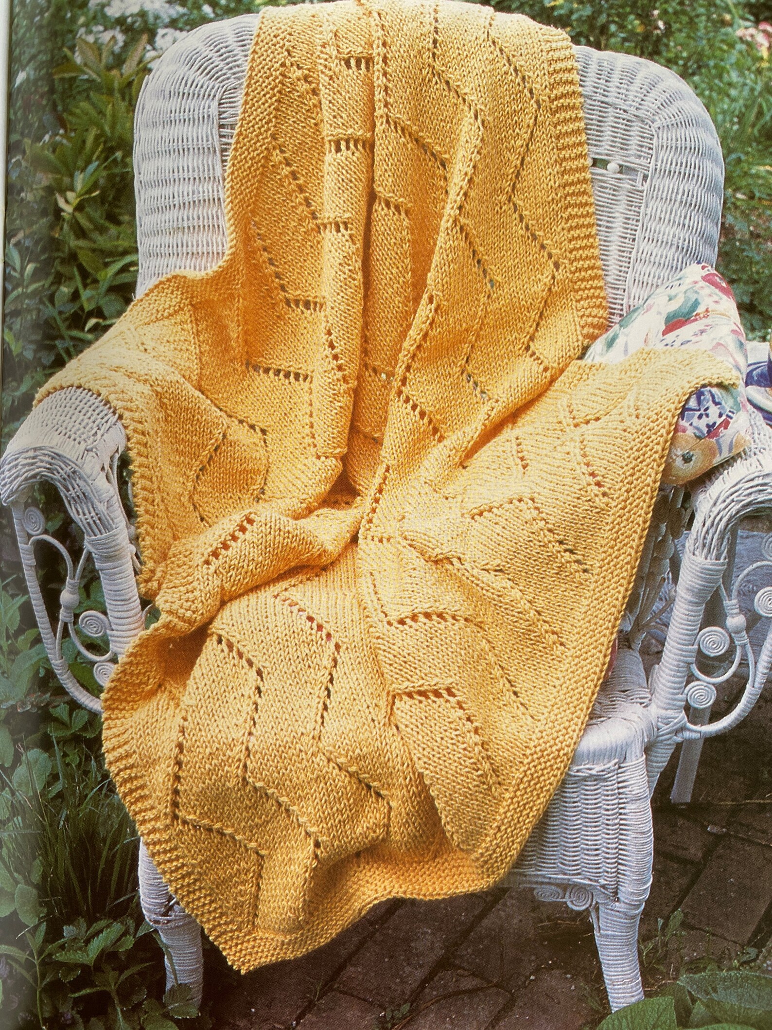 Knitting Patterns for Big Needle Afghans and Throws 15 Etsy